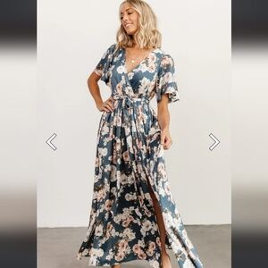 Baltic Born Sicily Satin Maxi Dress XL